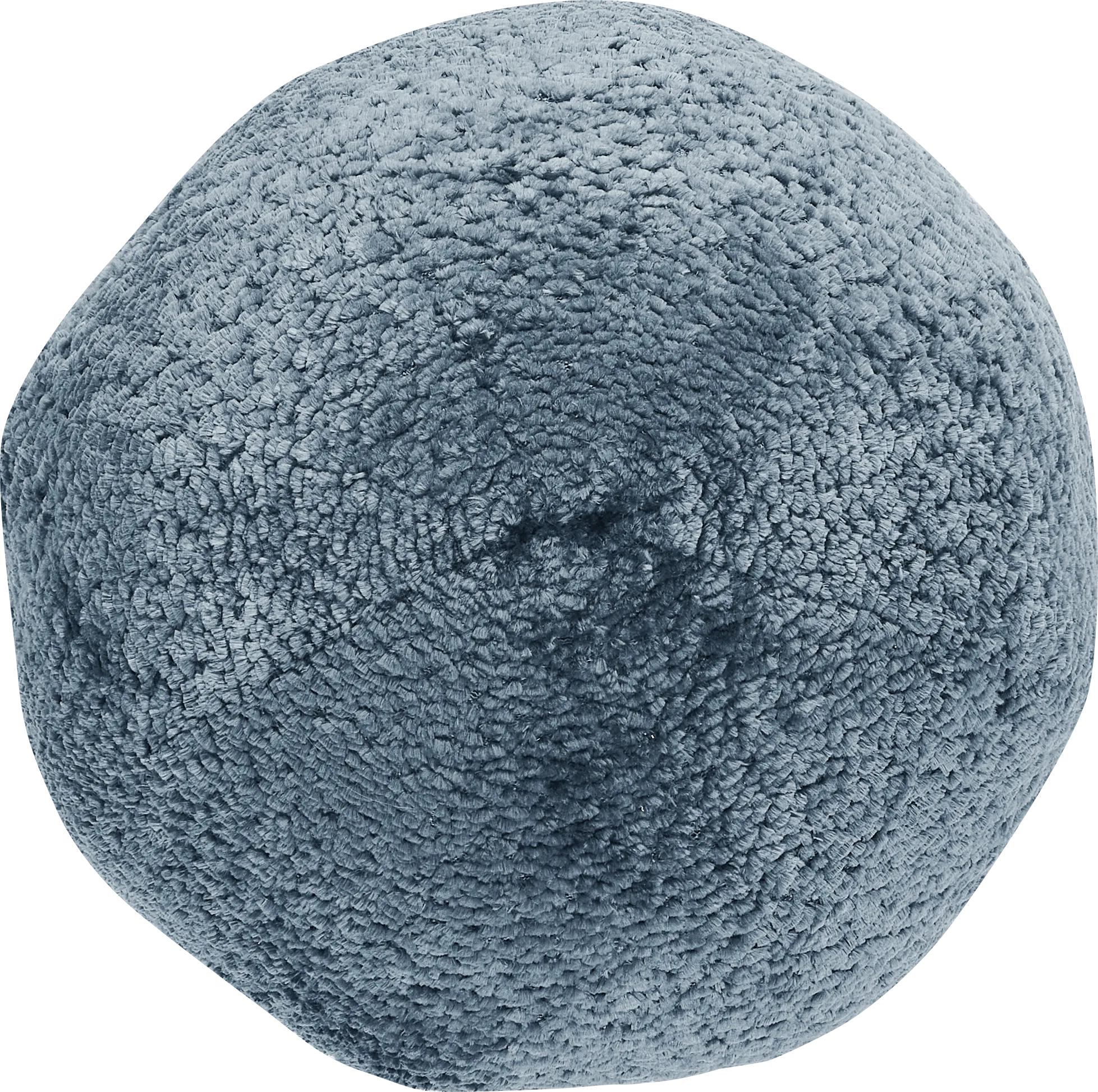Dory Slate Blue Ball Pillow - Thumbnail - Image 1