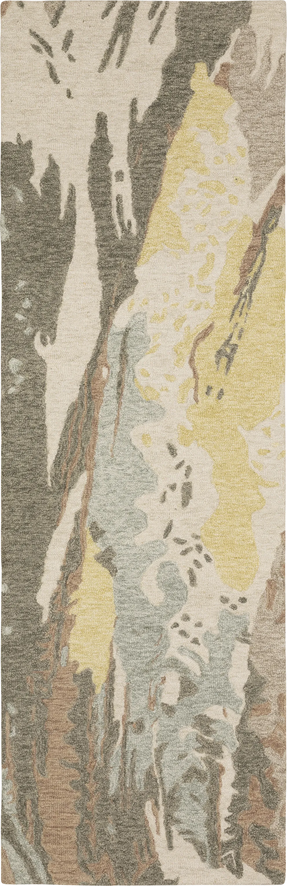Firdale Yellow 2'6 x 8' Rug - Image 1