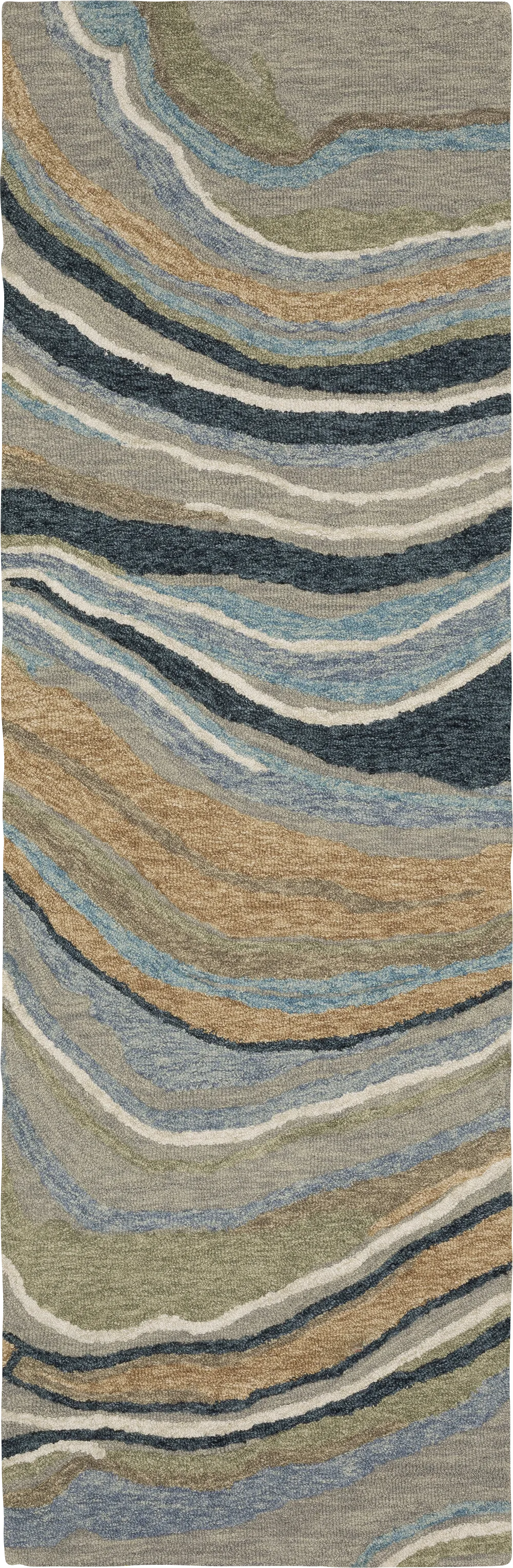 Figwick Grey 2'6 x 8' Rug - Image 1