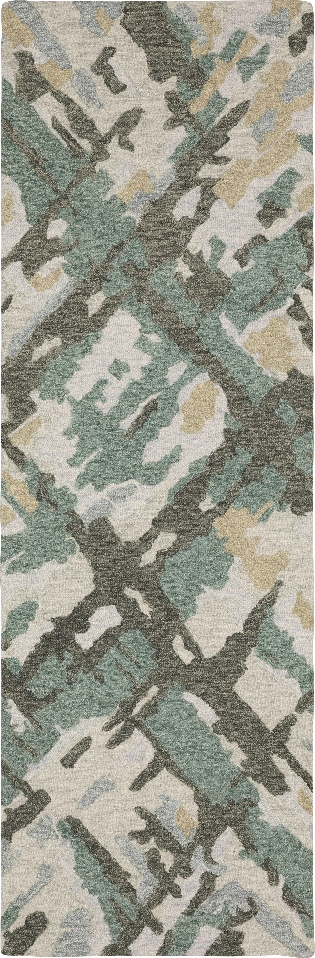 Plumsky Grey 2'6 x 8' Rug - Image 1