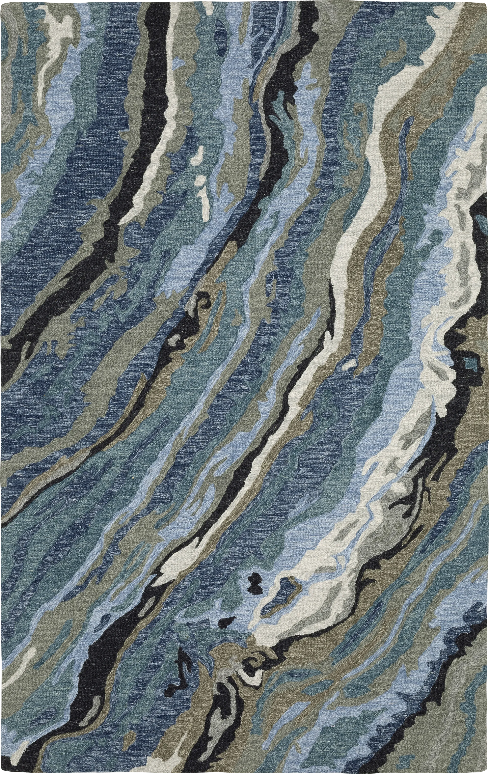Rosegrove Blue 5' x 8' Rug - Image 1