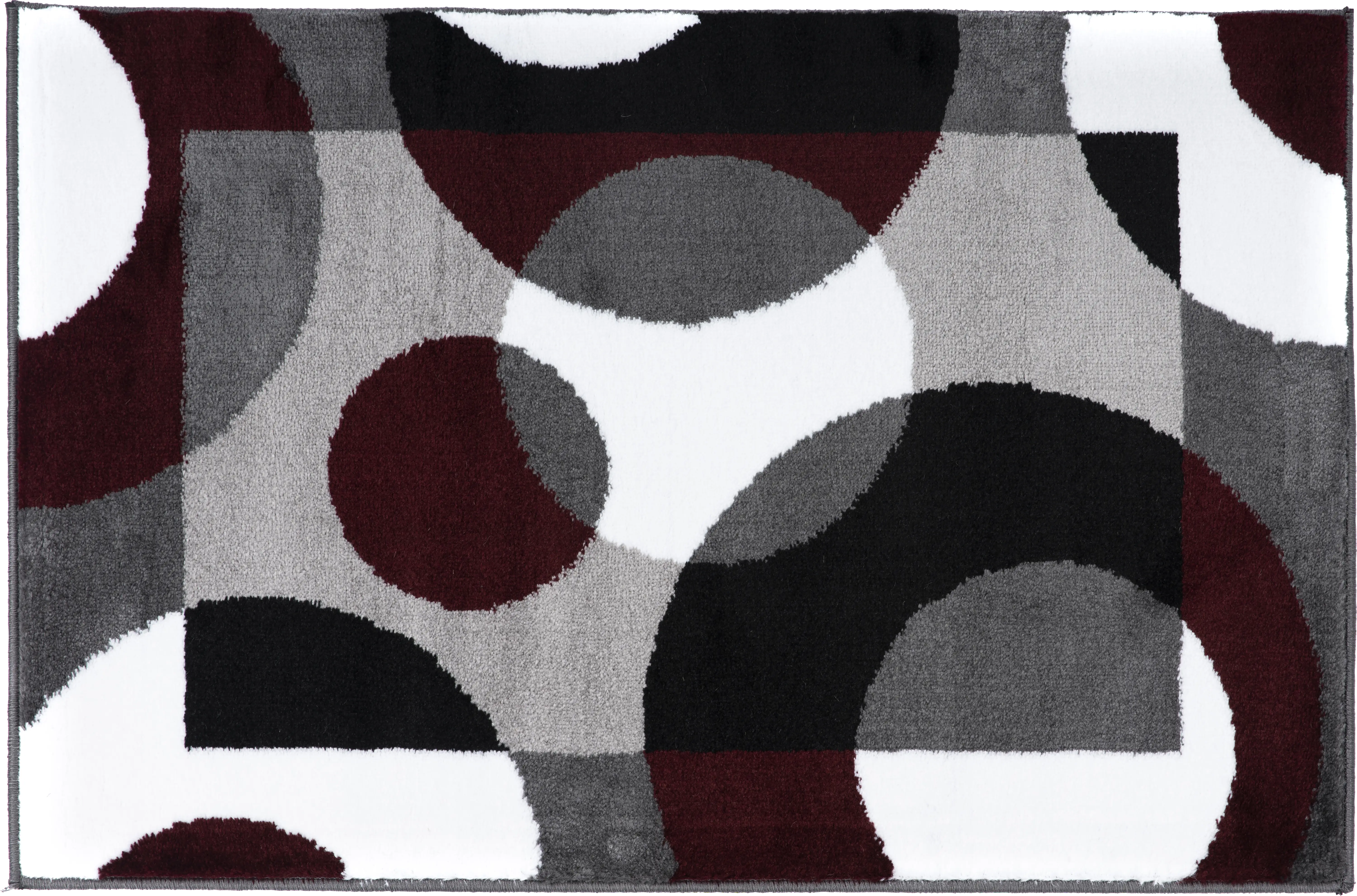 Ailana Burgundy 2' x 3' Rug - Thumbnail - Image 1