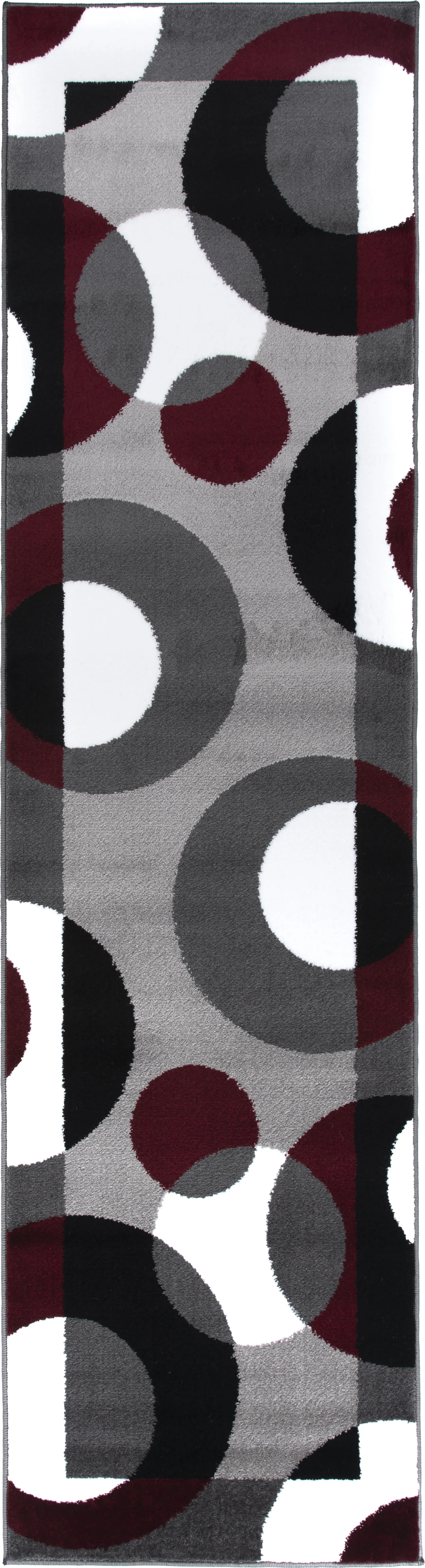 Ailana Burgundy 2' x 7'2 Runner Rug - Thumbnail - Image 1