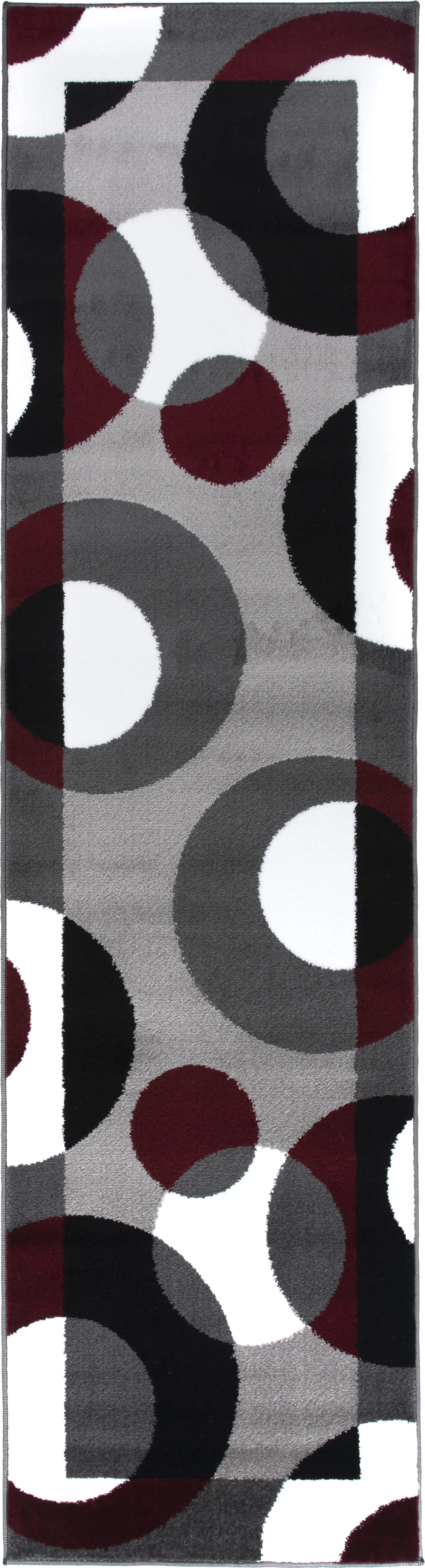 Ailana Burgundy 2' x 7'2 Runner Rug