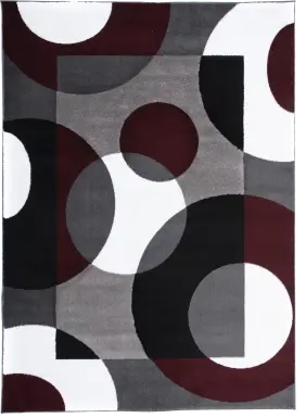 Ailana Burgundy 3'3 x 5' Rug