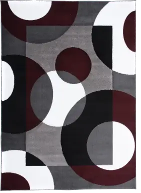 Ailana Burgundy 5'3 x 7'3 Rug