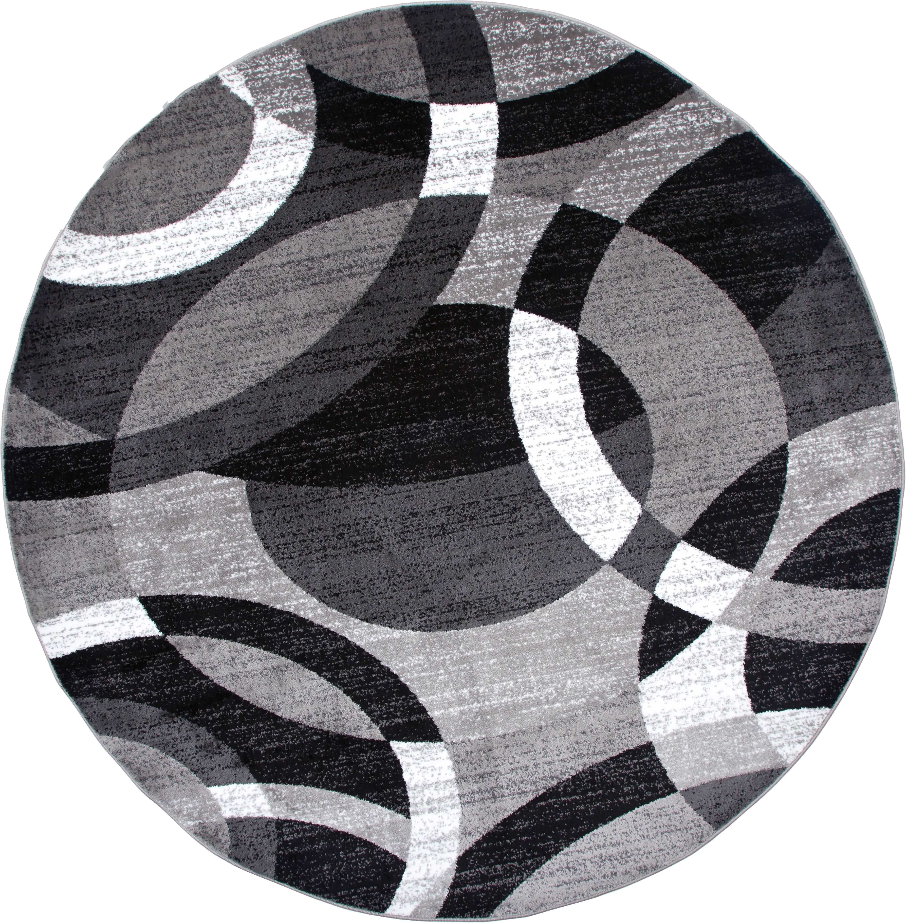 Grantley Gray 6'6 Round Rug - Thumbnail - Image 1