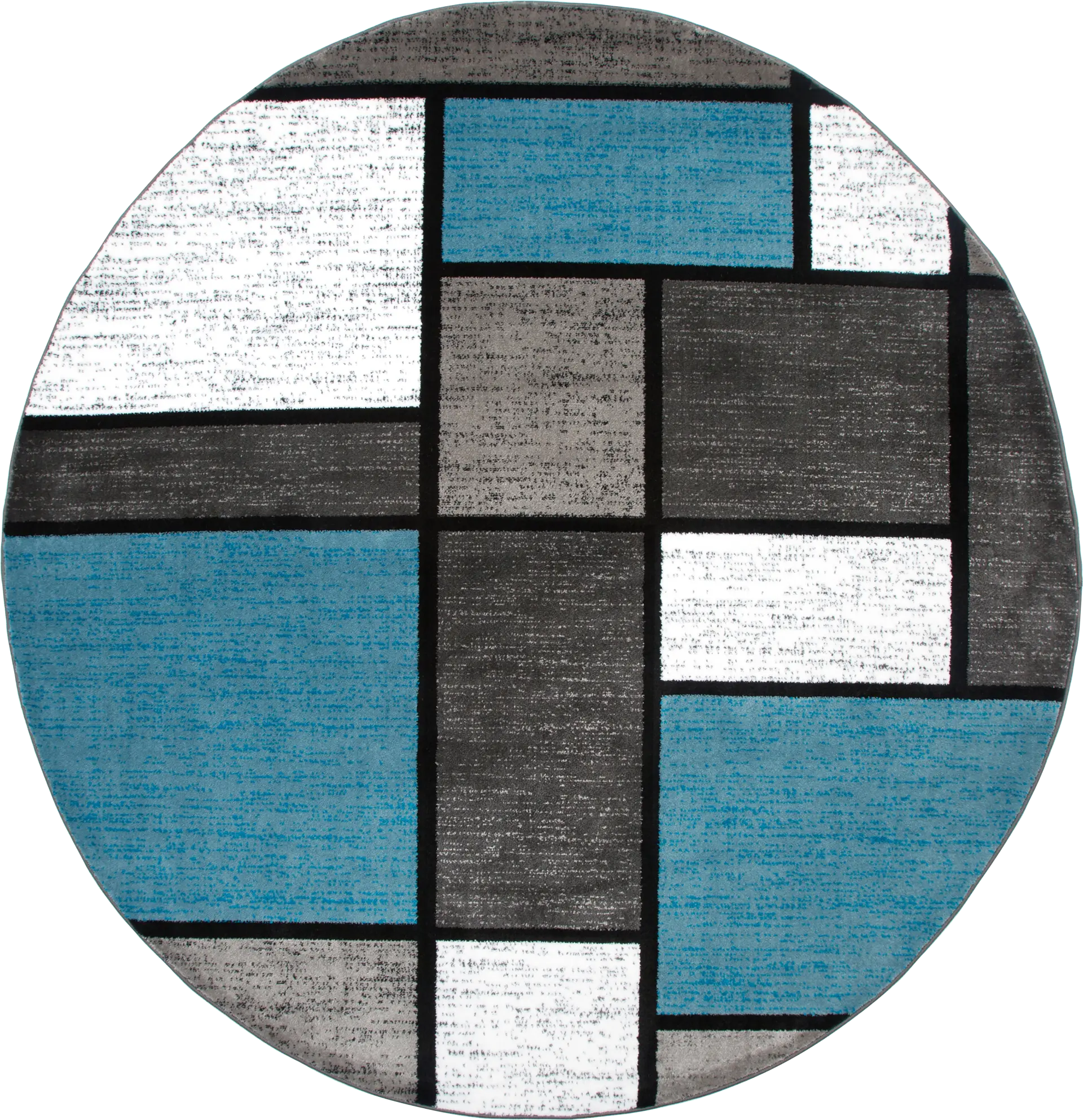 Kylan Blue 6'6 Round Rug