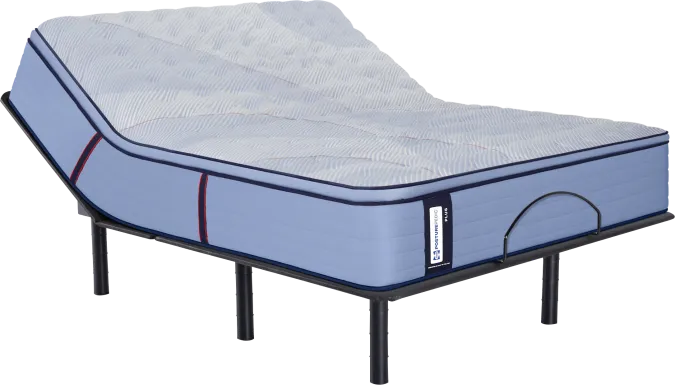 Sealy Posturepedic Castle Rock Queen Mattress with Head Up Only Base