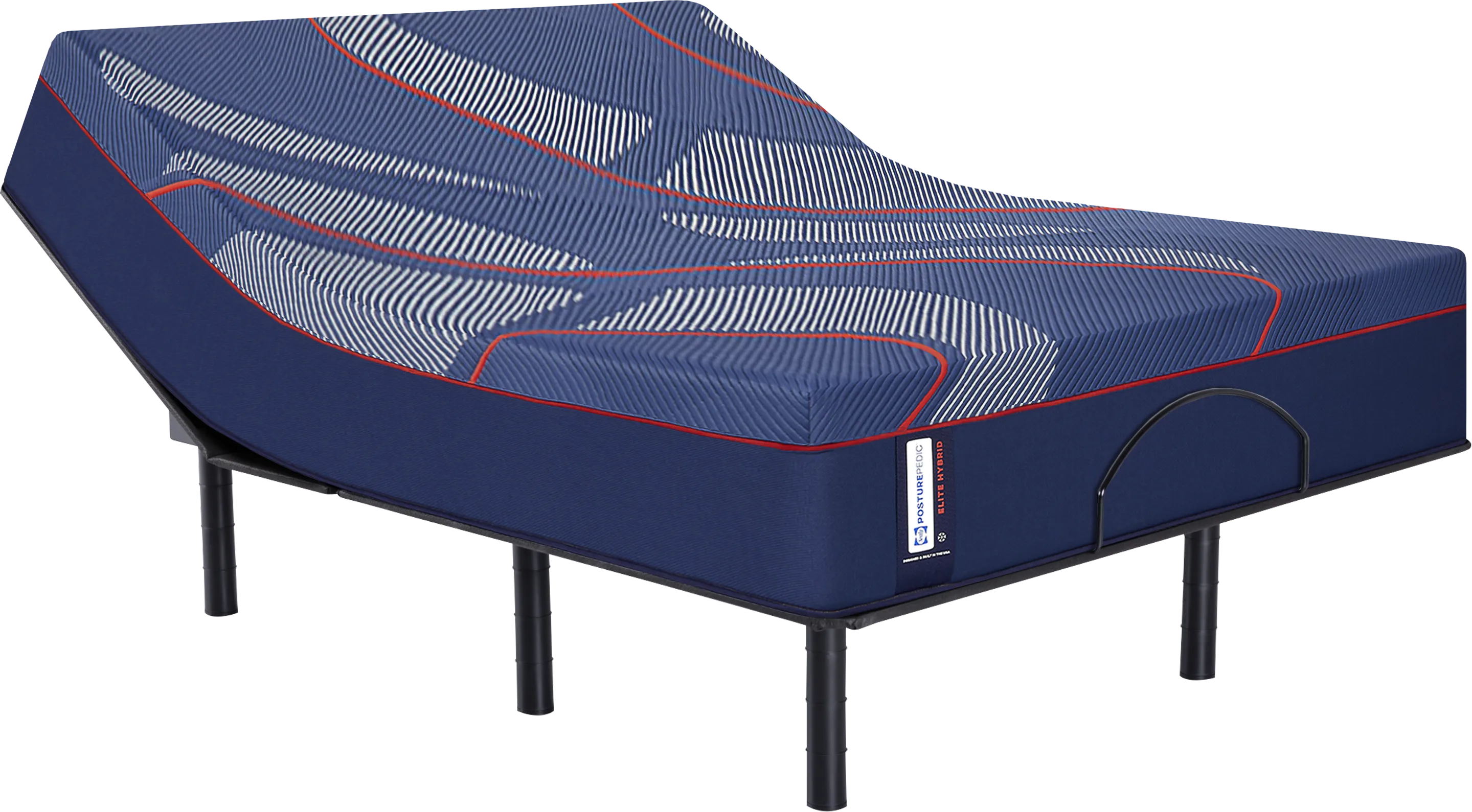 Sealy Posturepedic Hybrid Albany II Queen Mattress with Head Up Only Base - Thumbnail - Image 1