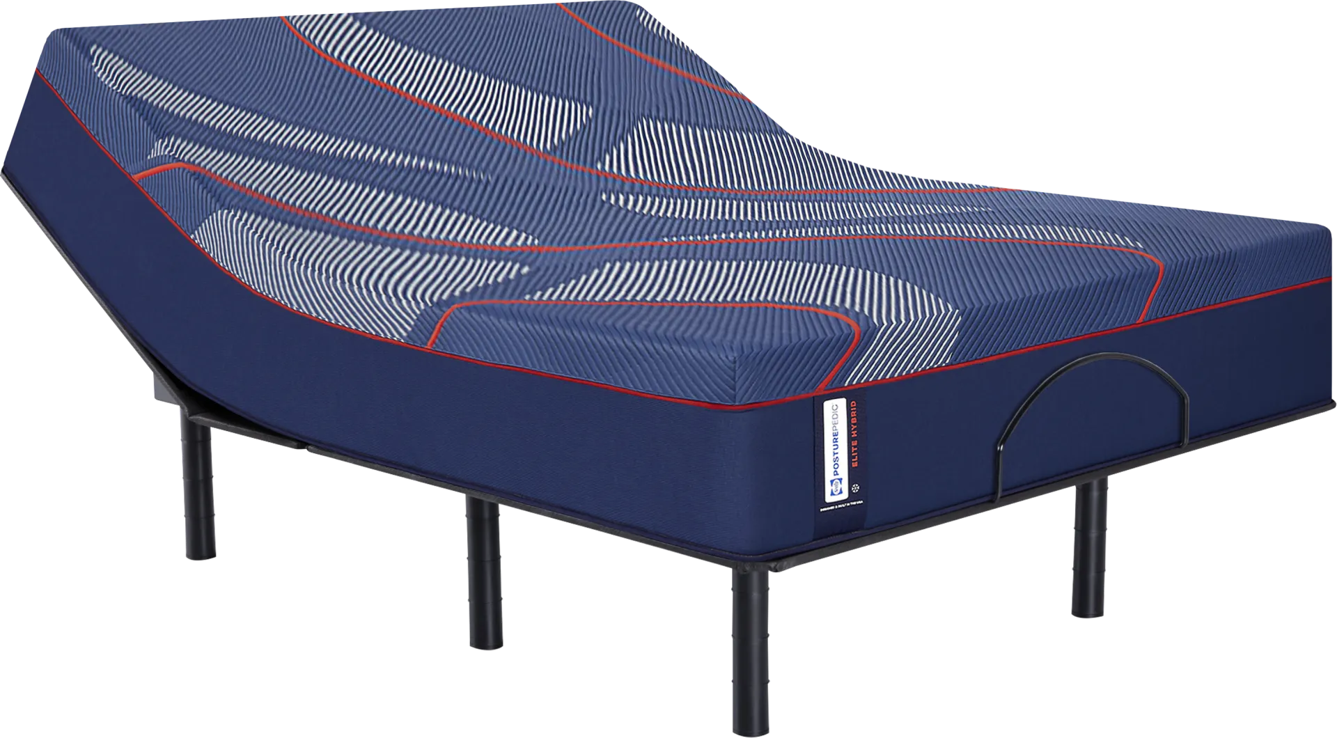 Sealy Posturepedic Hybrid Albany II Queen Mattress with Head Up Only Base - Image 1