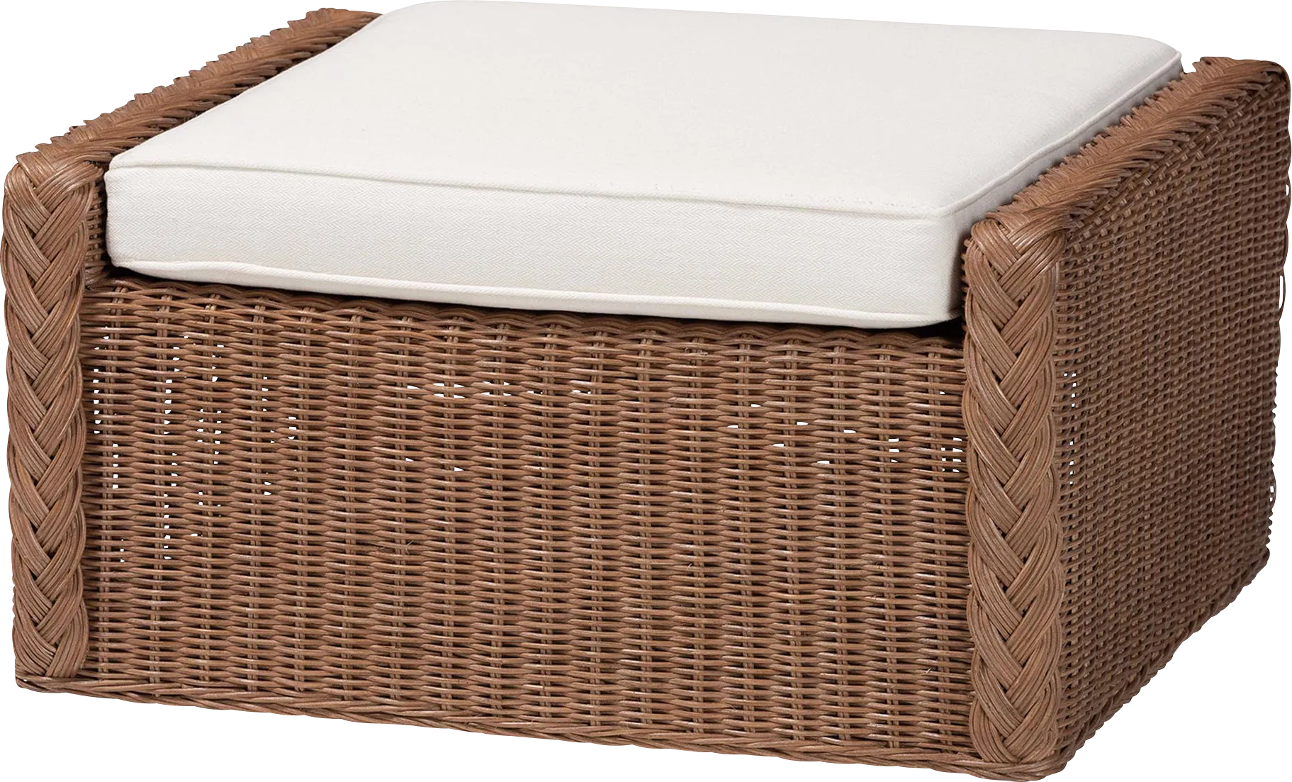 Centerstar Brown Ottoman - Image 1