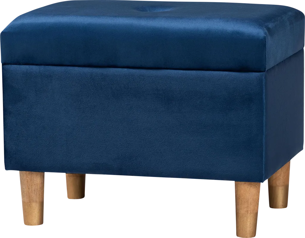 Degaris Navy Storage Ottoman