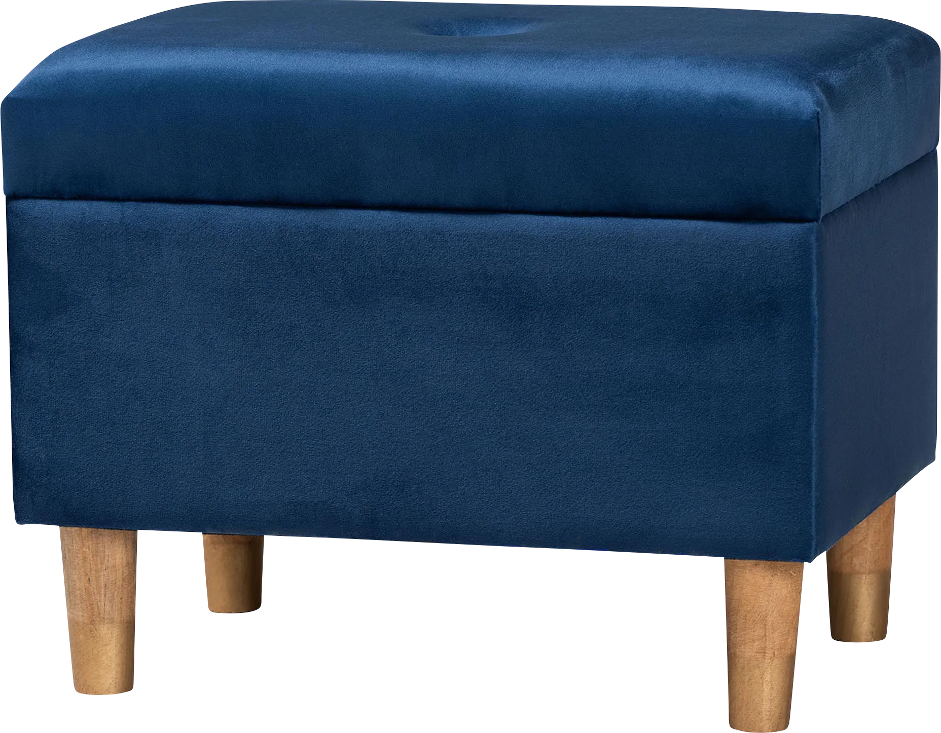 Degaris Navy Storage Ottoman - Image 1