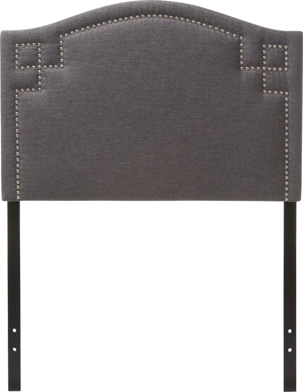 Ameswooda Dark Gray Twin Headboard