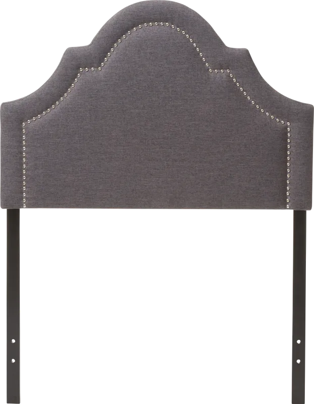 Aqualineay Dark Gray Twin Headboard