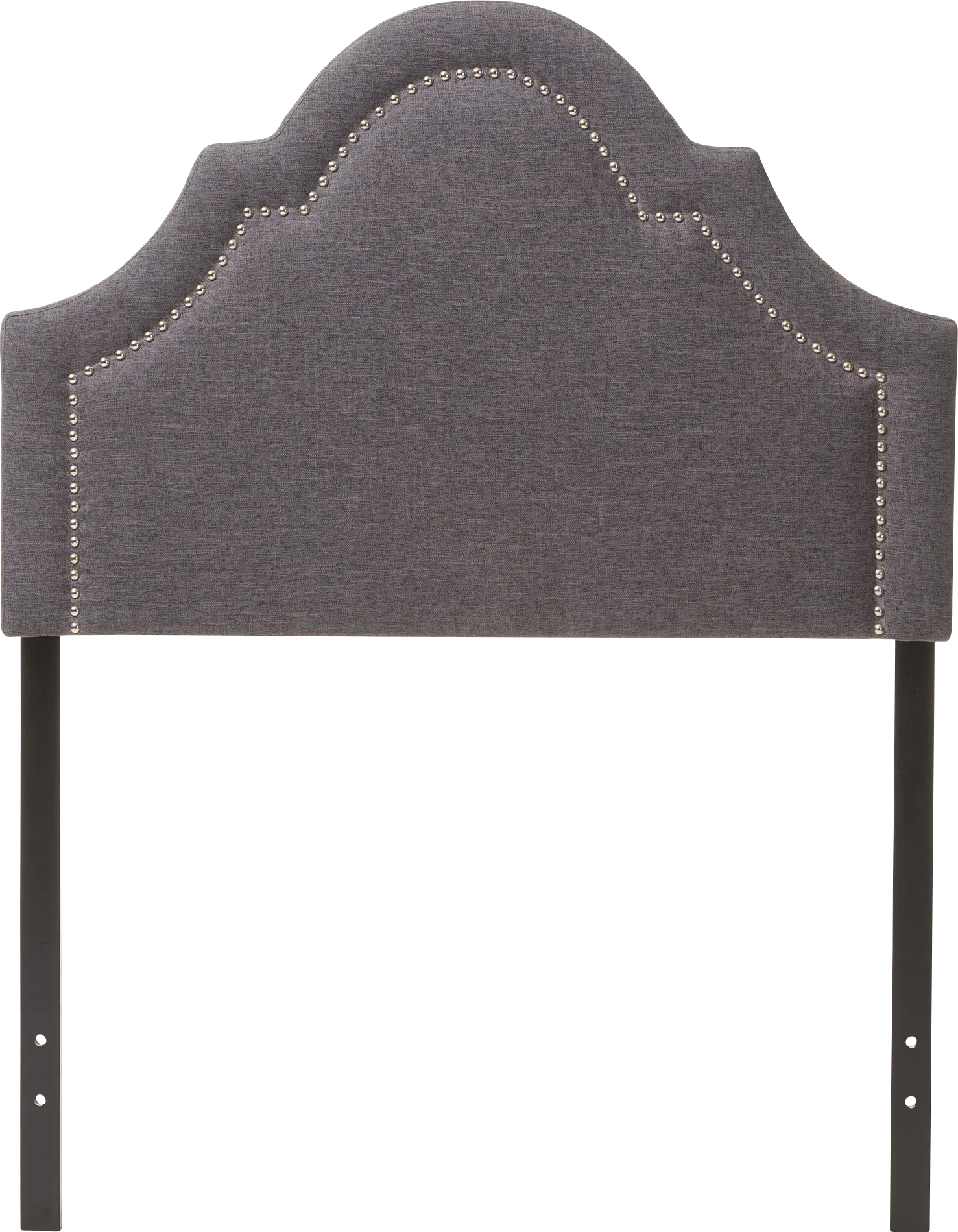 Aqualineay Dark Gray Twin Headboard