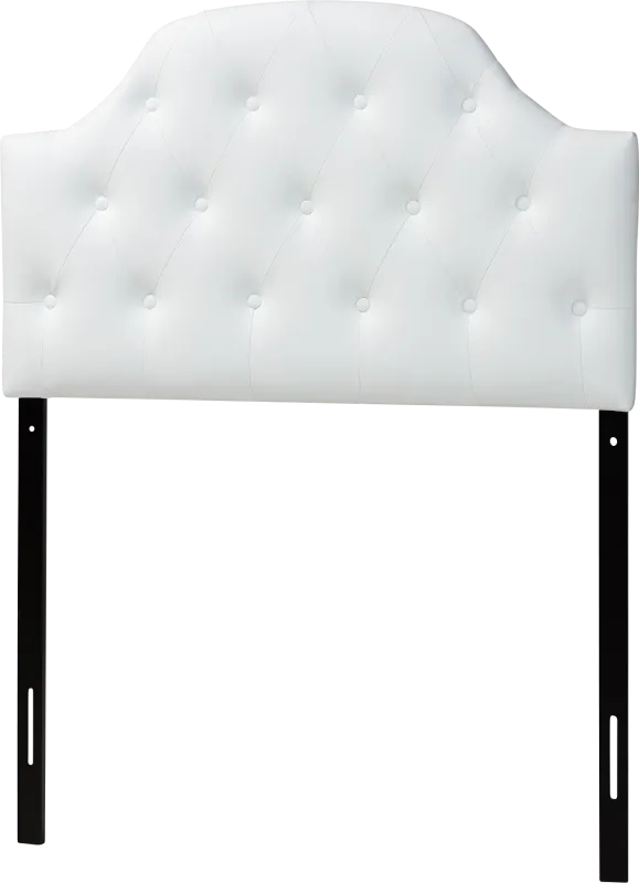 Asombra White Twin Headboard