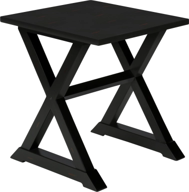 Delmina Black End Table