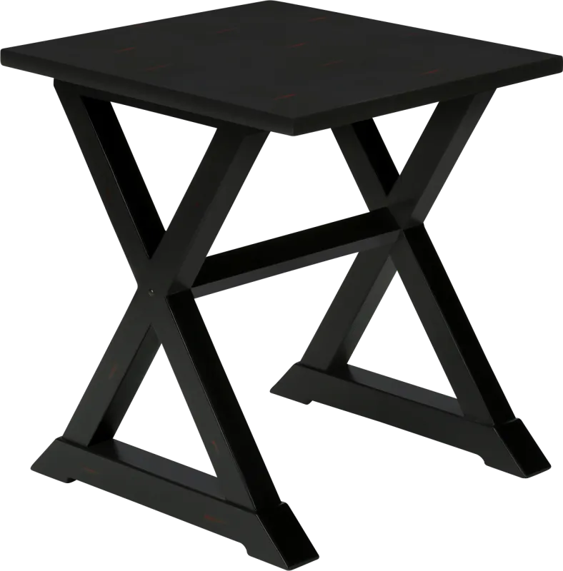 Delmina Black End Table