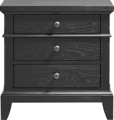 Springville Black Nightstand