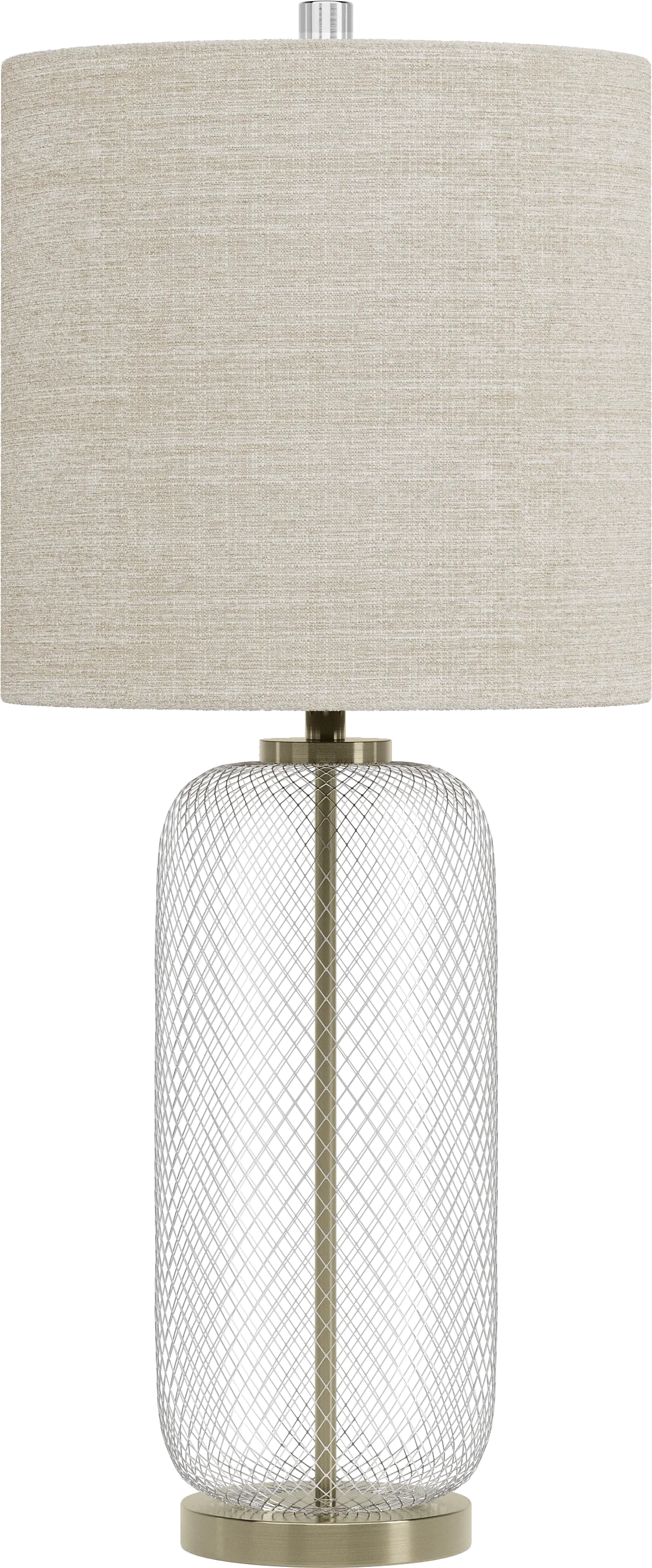 Birdcage Lane Silver Table Lamp - Image 1