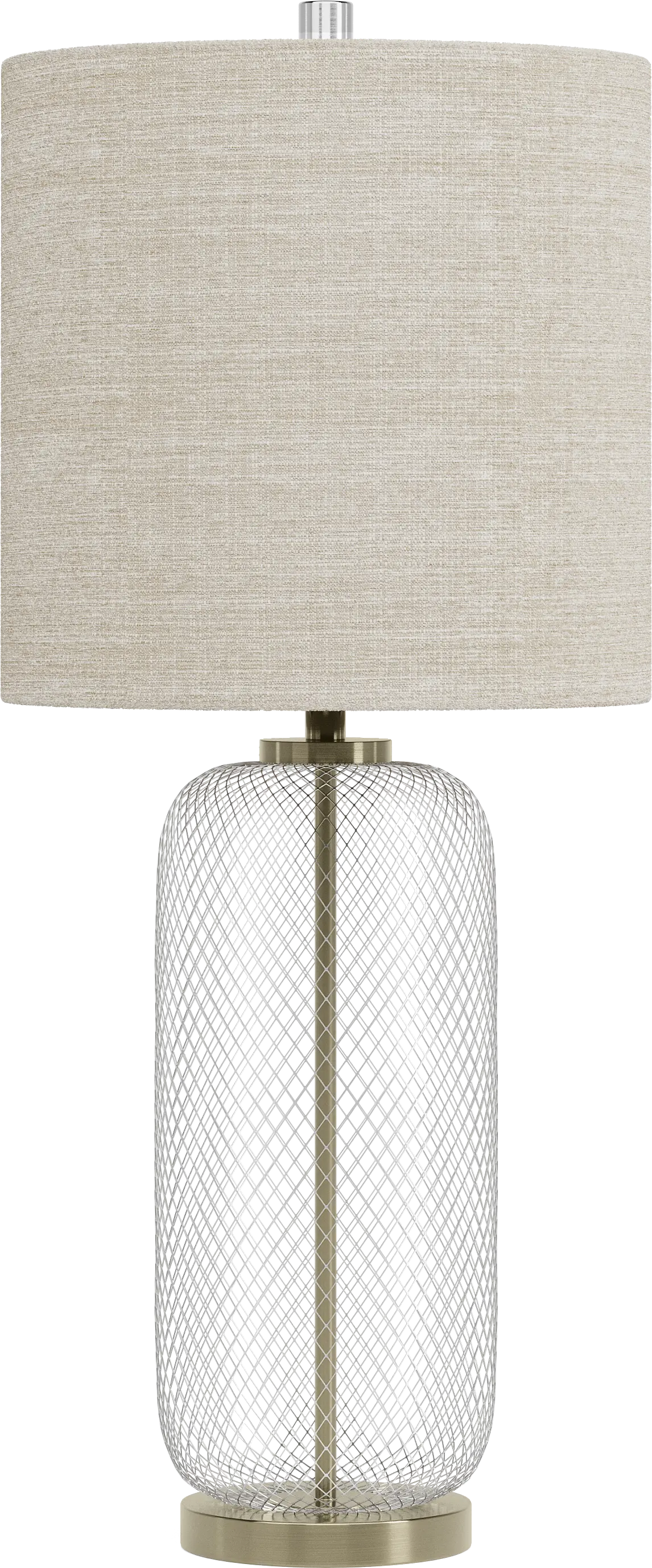 Birdcage Lane Silver Table Lamp