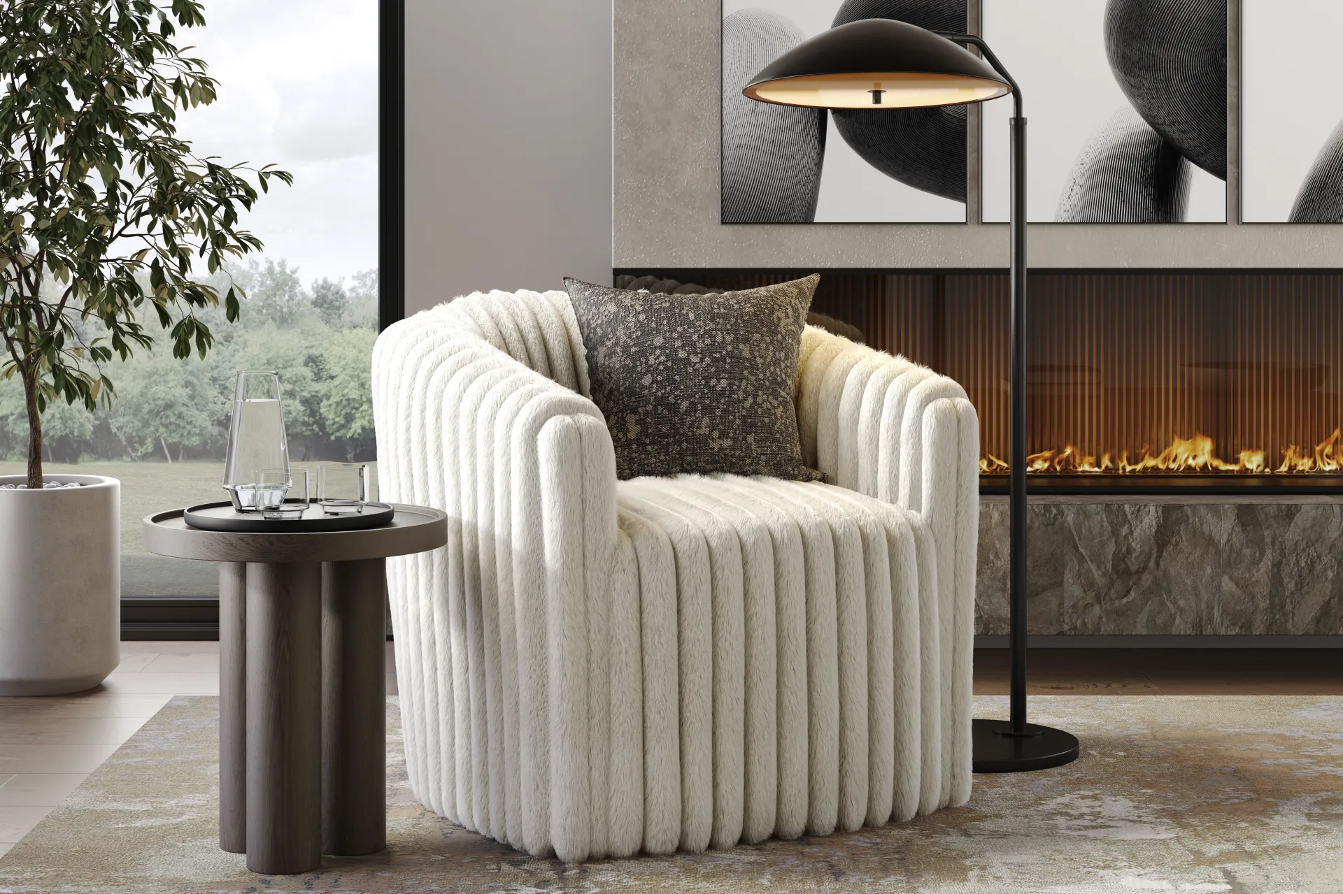 McCord Gray Swivel Chair - Image 3