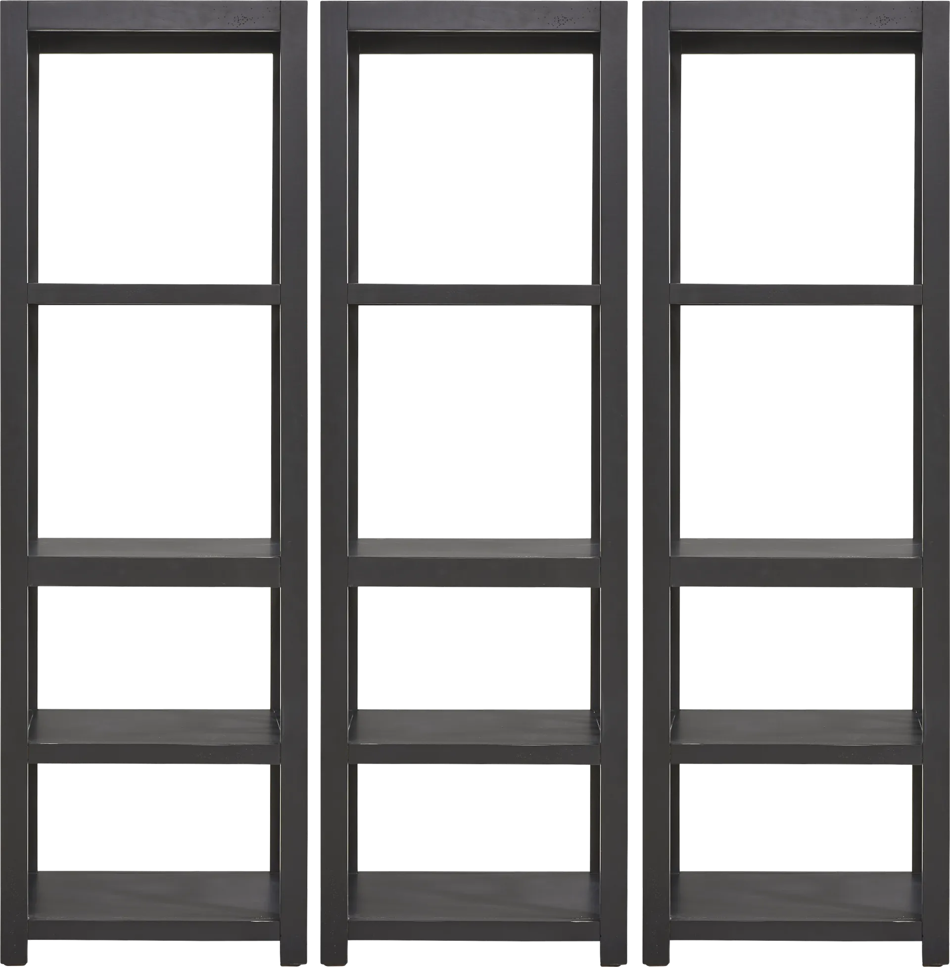 Danusa II Black 3 Pc Bookcase Set - Image 1