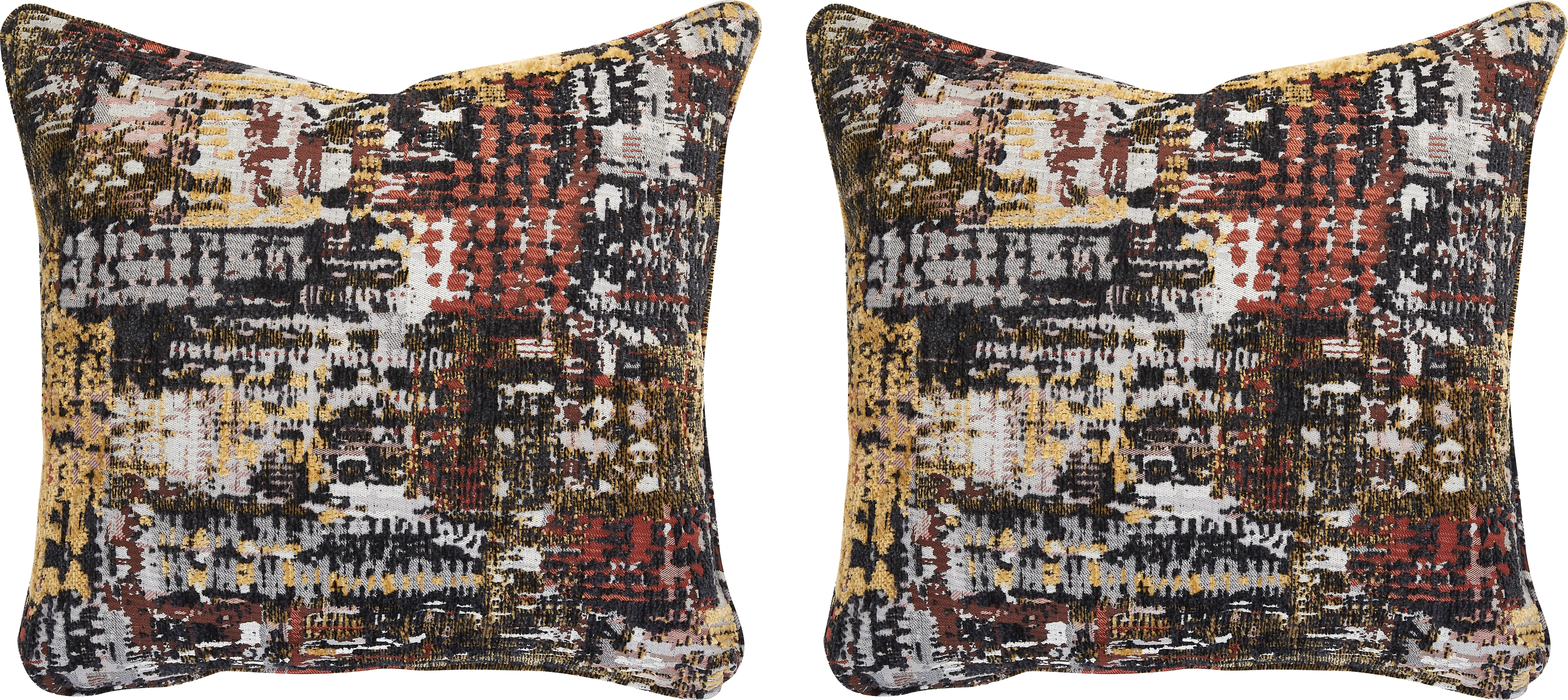 Clarita Yellow Accent Pillow, Set of 2 - Thumbnail - Image 1