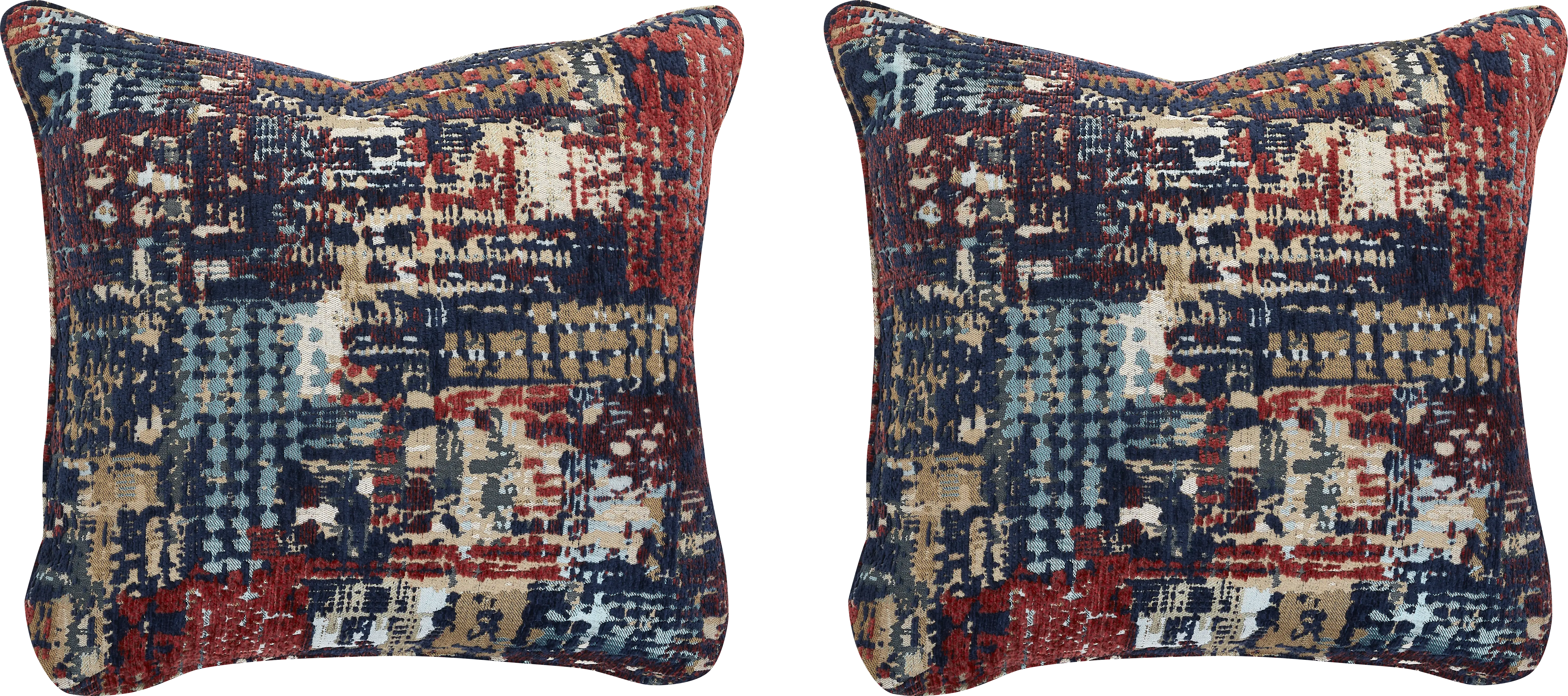 Clarita Red Accent Pillow, Set of 2 - Thumbnail - Image 1