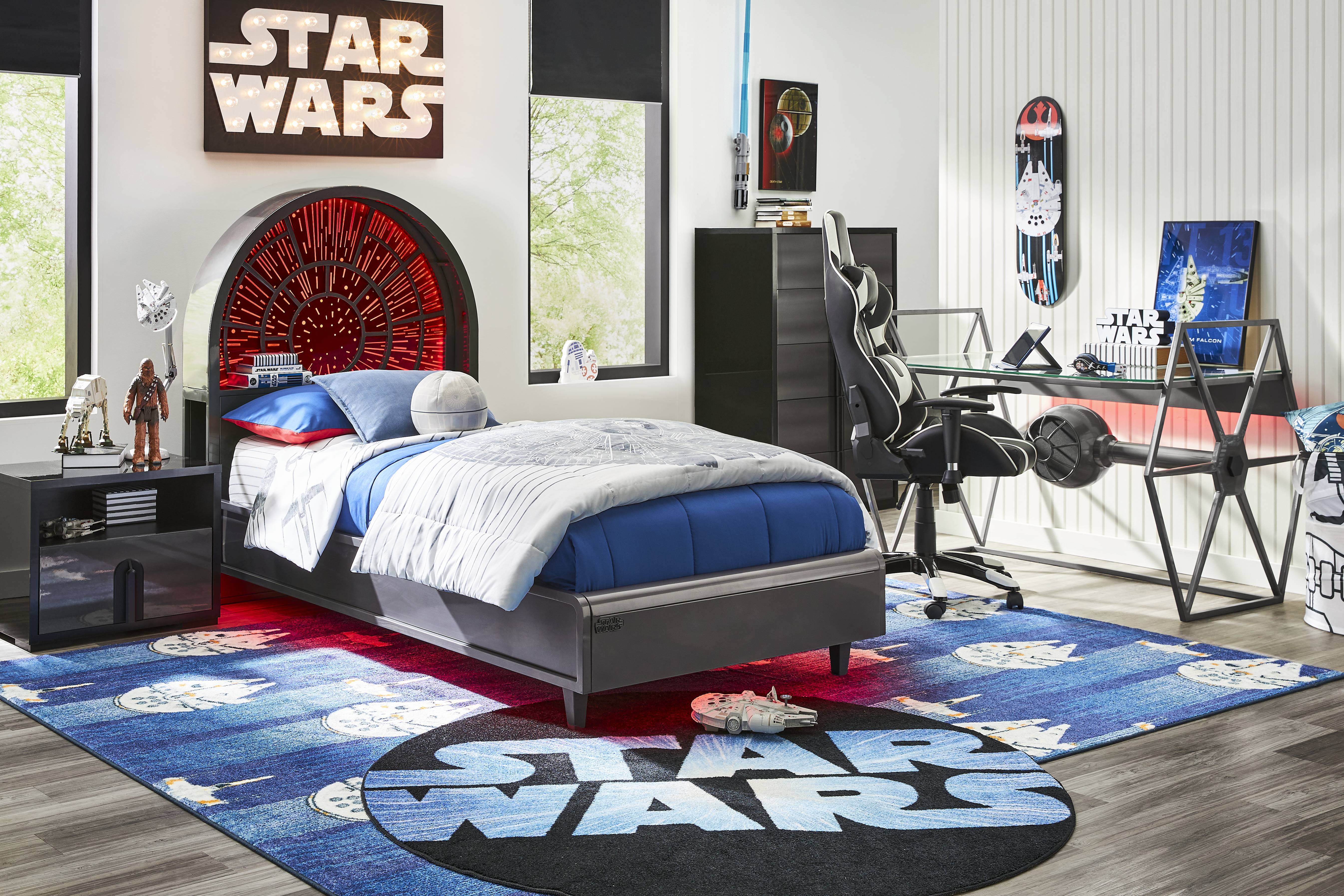 Kids STAR WARS Millennium Falcon Lightspeed Carbonite Twin Platform Bed - Thumbnail - Image 2