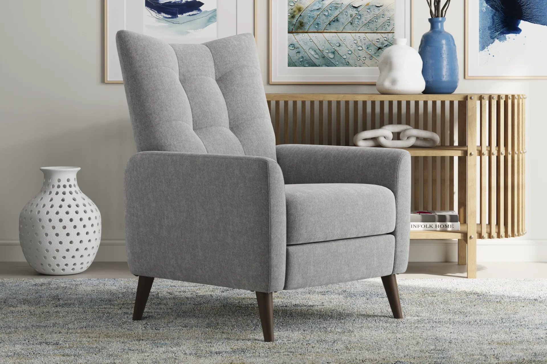 Bethany Ash Push Back Recliner - Image 3