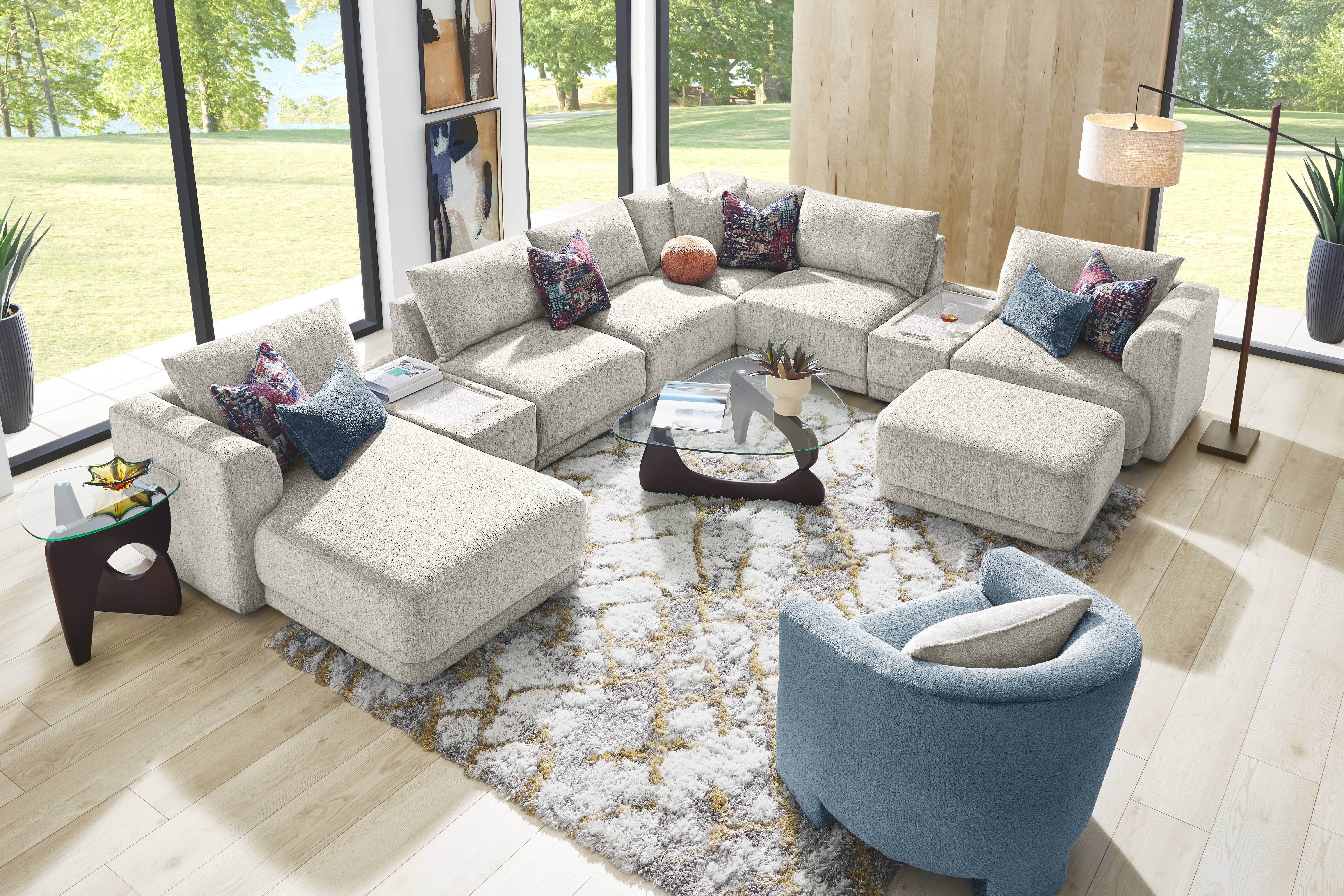 Ash 9 Pc ModularFour with Media Consoles - Thumbnail - Image 2