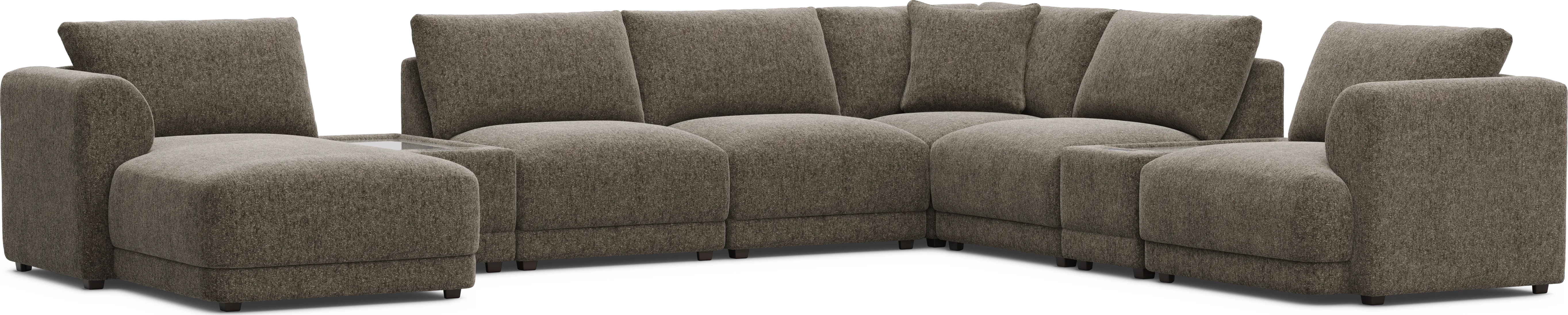 Mink 8 Pc ModularFour with Media Consoles - Thumbnail - Image 1
