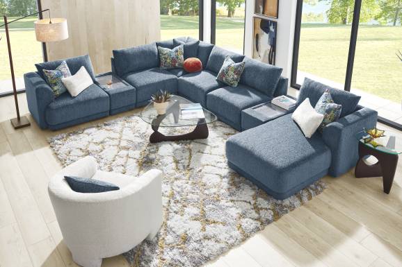 Navy 8 Pc ModularFour