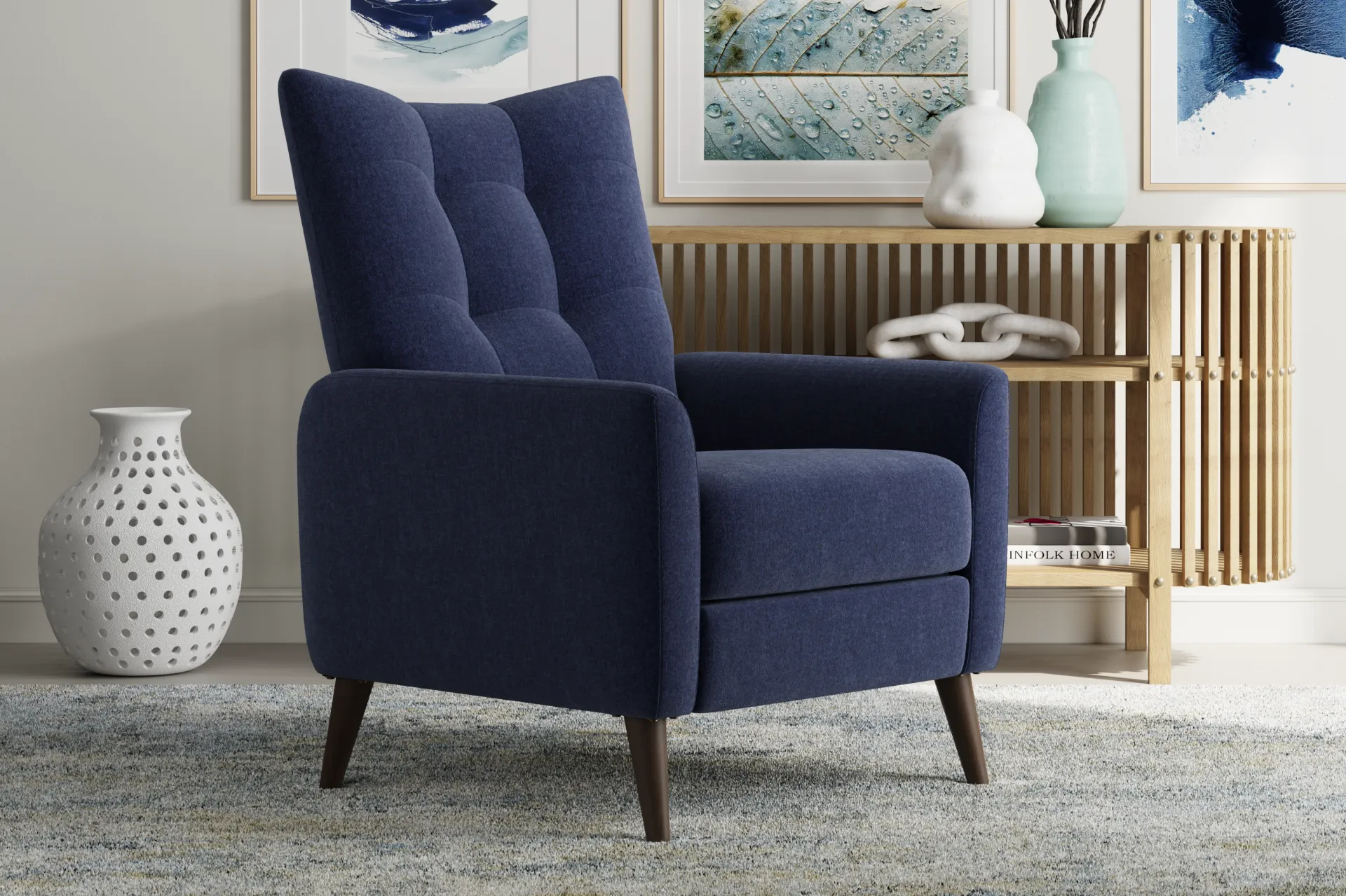 Bethany Ink Push Back Recliner - Image 4