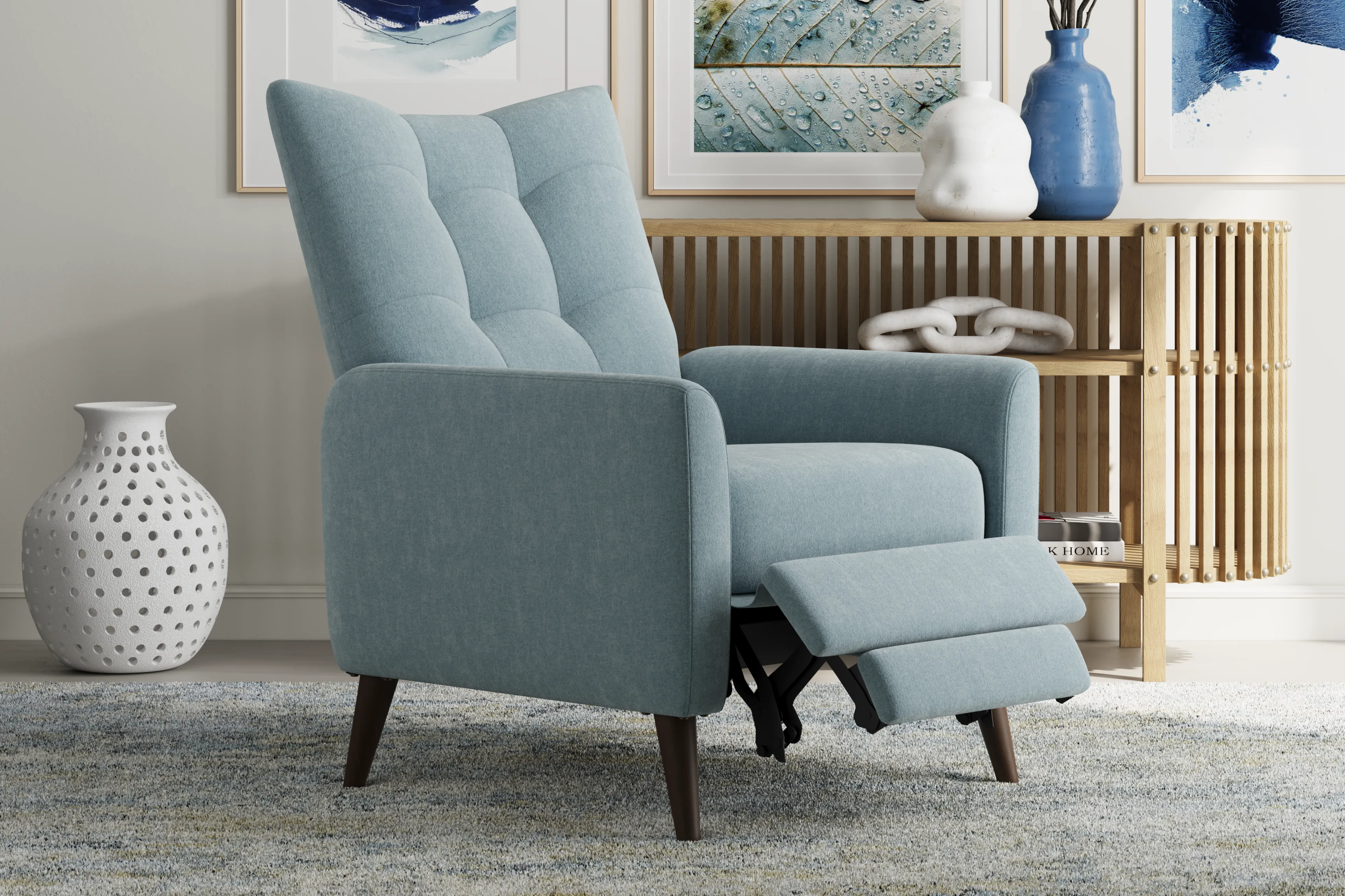 Bethany Green Push Back Recliner - Thumbnail - Image 3