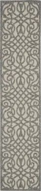 Cammie Gray 2'2 x 7'6 Runner Indoor/Outdoor Rug