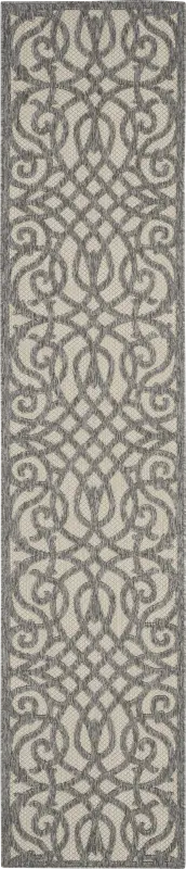 Cammie Gray 2'2 x 7'6 Runner Indoor/Outdoor Rug