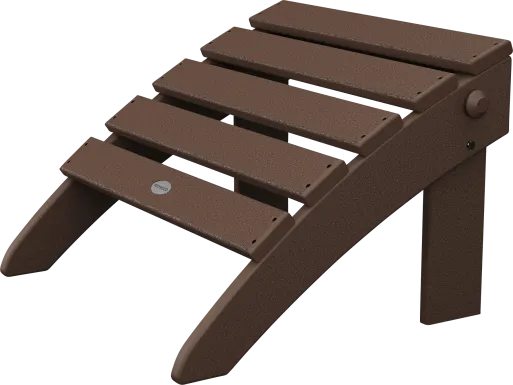 POLYWOOD Classic Mahogany Outdoor Folding Ottoman
