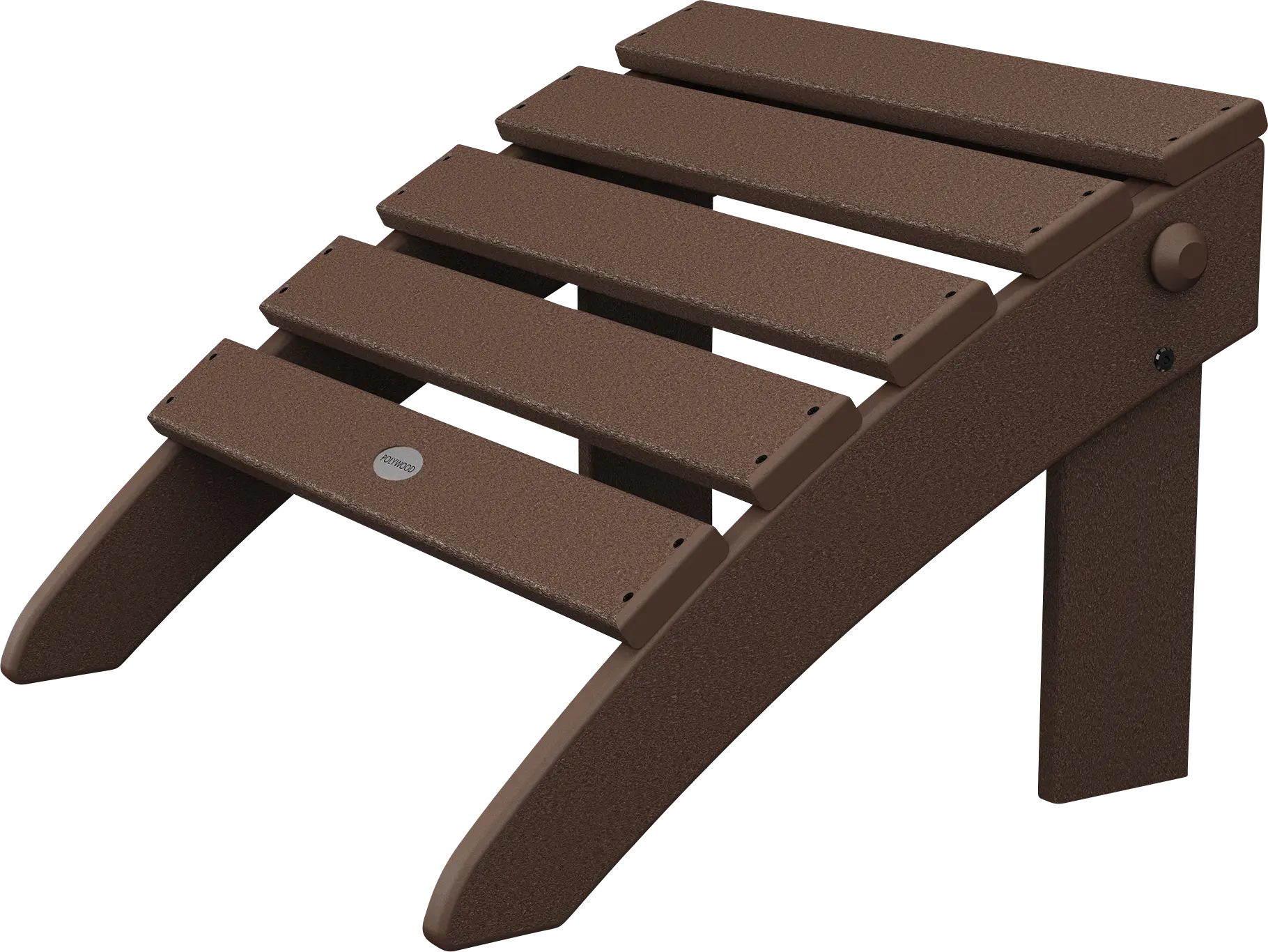 POLYWOOD Classic Mahogany Outdoor Folding Ottoman