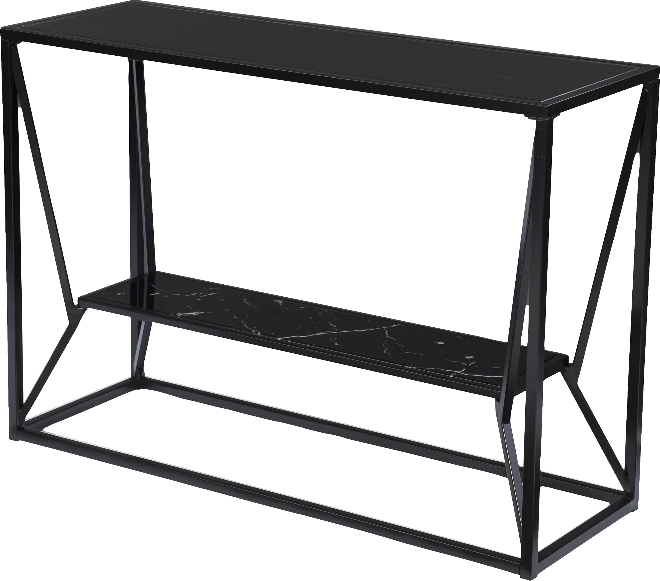Longspur Black Sofa Table - Thumbnail - Image 1