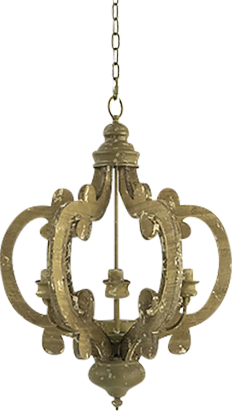 Leda Post Natural Chandelier