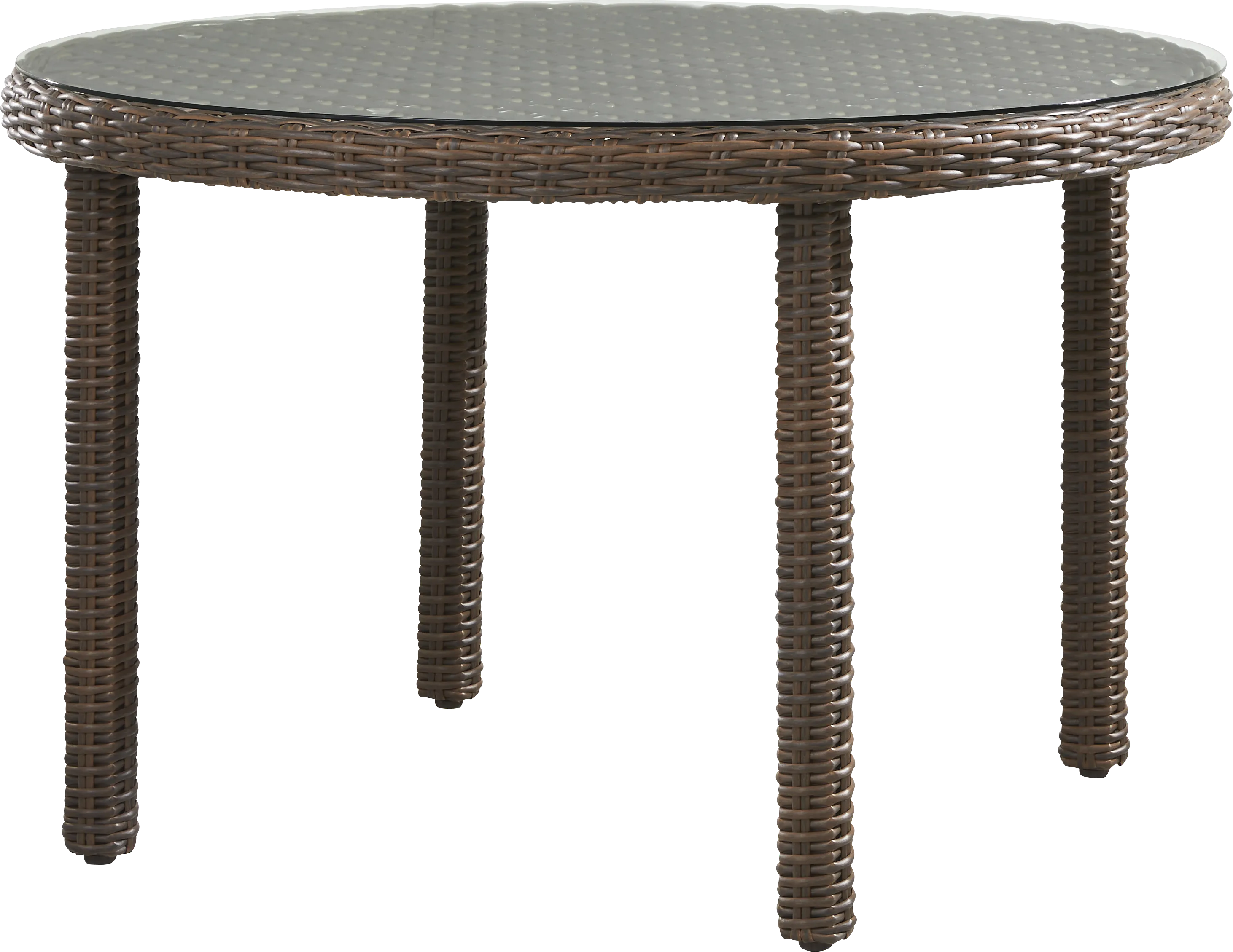 Mantra Brown Round Outdoor Dining Table - Thumbnail - Image 1