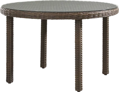 Mantra Brown Round Outdoor Dining Table