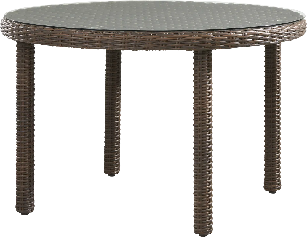 Mantra Brown Round Outdoor Dining Table