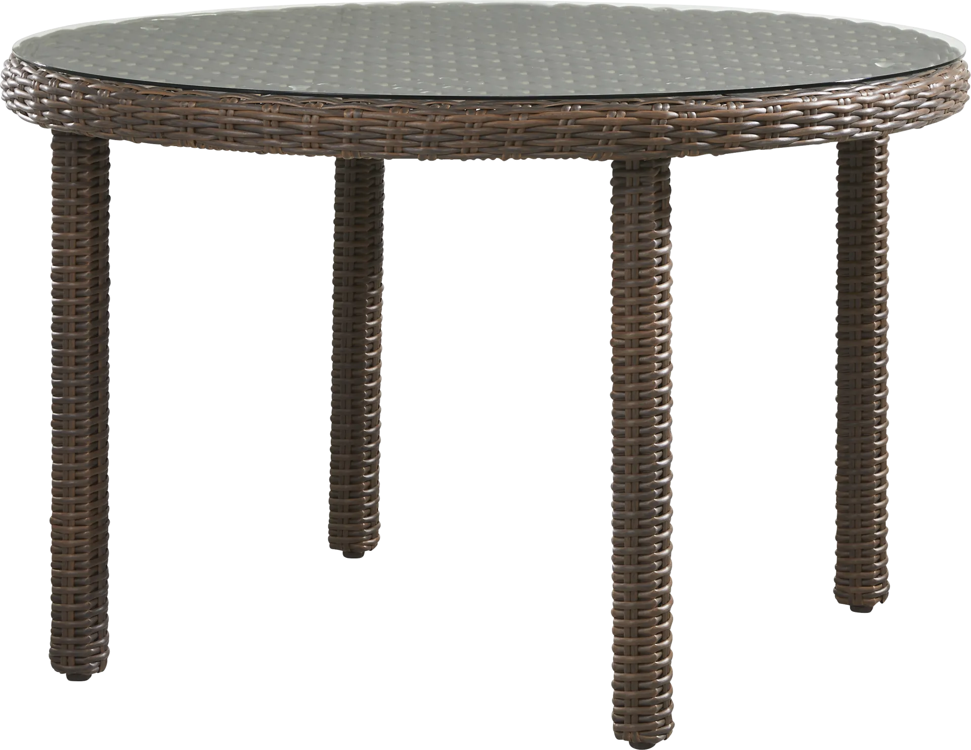 Mantra Brown Round Outdoor Dining Table - Image 1