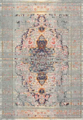 Jaivira Gray 4' x 6' Rug