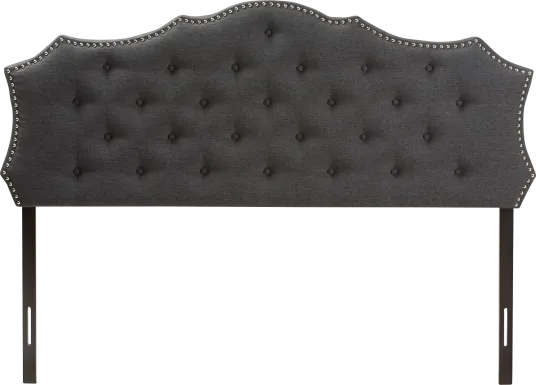 Poppleton Charcoal King Upholstered Headboard